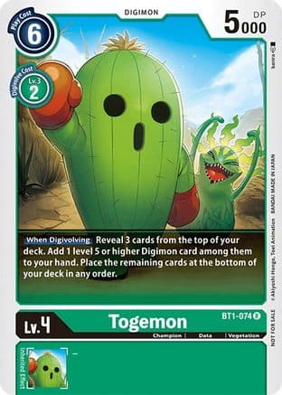 Togemon (Official Tournament Pack Vol.3) — Release Special Booster 1.0