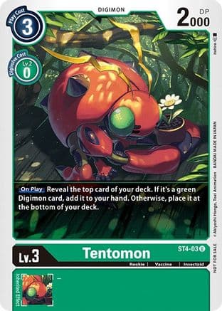 Tentomon (Official Tournament Pack Vol.3) — Starter Deck 04: Giga Green Digimon Card Game card by itohiro