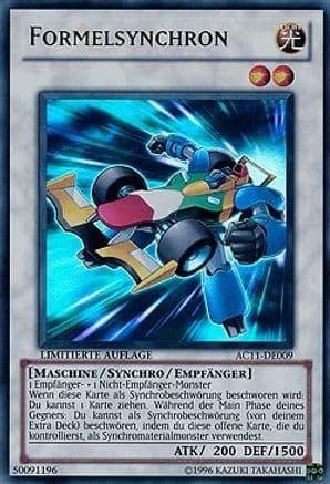 Formula Synchron (German) - "Formelsynchron" — Advent Calendar 2011 (Adventskalender) Yu-Gi-Oh! card by KAZUKI TAKAHASHI