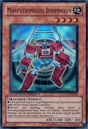 Morphtronic Boomboxen (German) - "Morphtronische Boomboxen" — Advent Calendar 2011 (Adventskalender) Yu-Gi-Oh! card by KAZUKI TAKAHASHI