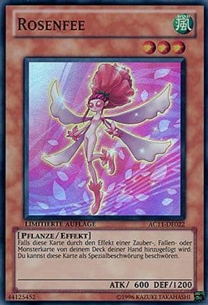 Rose Fairy (German) - "Rosenfee" — Advent Calendar 2011 (Adventskalender) Yu-Gi-Oh! card by KAZUKI TAKAHASHI