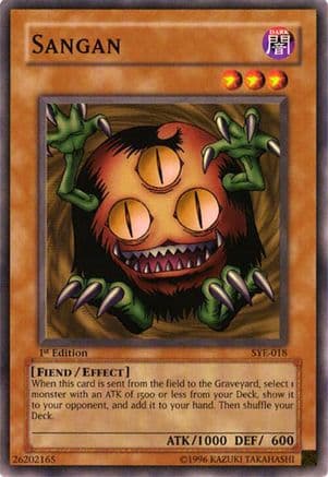 Sangan — Starter Deck: Yugi Evolution Yu-Gi-Oh! card by KAZUKI TAKAHASHI