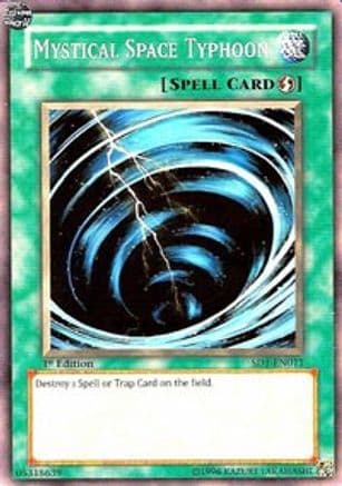 Mystical Space Typhoon — Yu-Gi-Oh! card