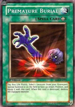 Premature Burial — Yu-Gi-Oh! card