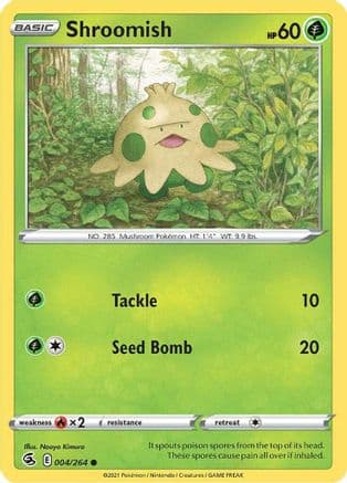 Shroomish — SWSH08: Fusion Strike Pokémon TCG card by Naoyo Kimura