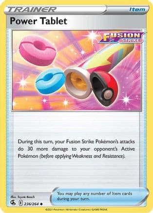 Power Tablet — SWSH08: Fusion Strike Pokémon TCG card by Toyste Beach