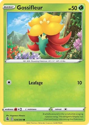 Gossifleur — SWSH08: Fusion Strike Pokémon TCG card by Kagemaru Himeno