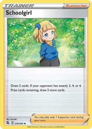Schoolgirl — SWSH08: Fusion Strike Pokémon TCG card by kirisAki