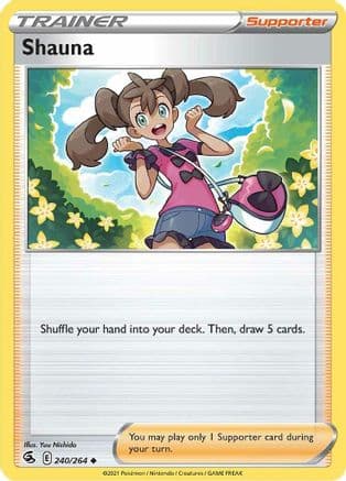 Shauna — SWSH08: Fusion Strike Pokémon TCG card by Yuu Nishida