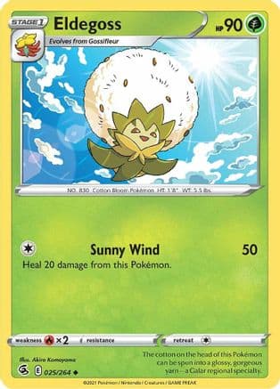Eldegoss — SWSH08: Fusion Strike Pokémon TCG card by Akira Komayama