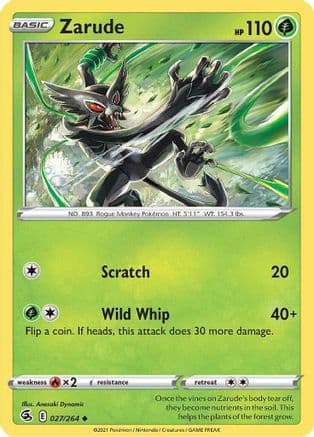 Zarude — SWSH08: Fusion Strike Pokémon TCG card by Anesaki Dynamic
