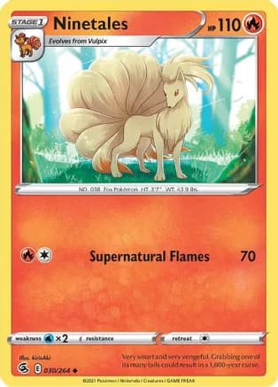 Ninetales (30) — SWSH08: Fusion Strike