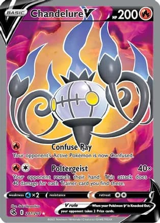 Chandelure V (Full Art) — SWSH08: Fusion Strike