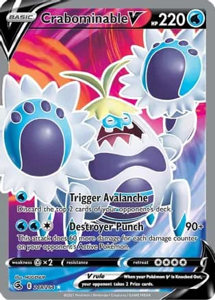 Crabominable V (Full Art) — SWSH08: Fusion Strike