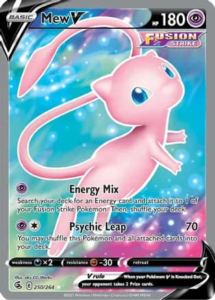 Mew V (Full Art) — SWSH08: Fusion Strike