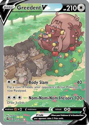Greedent V (Alternate Full Art) — SWSH08: Fusion Strike