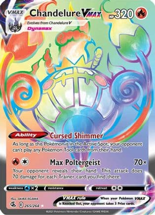 Chandelure VMAX (Secret) — SWSH08: Fusion Strike Pokémon TCG card by akira
