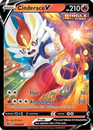 Cinderace V (44) — SWSH08: Fusion Strike