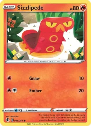 Sizzlipede (46) — SWSH08: Fusion Strike
