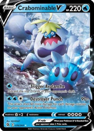Crabominable V — SWSH08: Fusion Strike Pokémon TCG card by MUGENUP