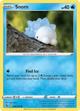 Snom — SWSH08: Fusion Strike Pokémon TCG card by Yuka Morii