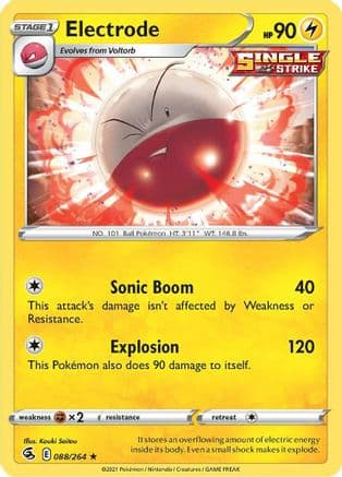 Electrode — SWSH08: Fusion Strike Pokémon TCG card by Kouki Saitou