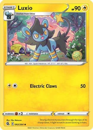 Luxio — SWSH08: Fusion Strike Pokémon TCG card by Tika Matsuno