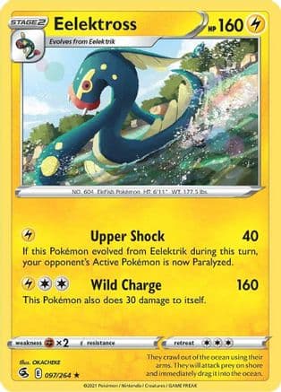 Eelektross — SWSH08: Fusion Strike Pokémon TCG card by OKACHEKE