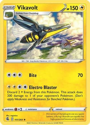 Vikavolt — SWSH08: Fusion Strike Pokémon TCG card by nagimiso