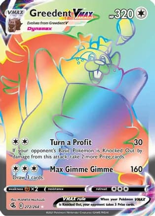 Greedent VMAX (Secret) — SWSH08: Fusion Strike