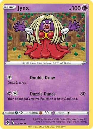 Jynx — SWSH08: Fusion Strike Pokémon TCG card by Shigenori Negishi