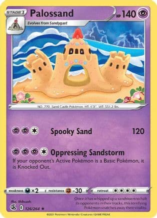 Palossand — SWSH08: Fusion Strike Pokémon TCG card by Shibuzoh.