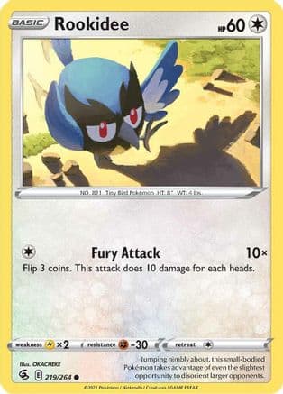 Rookidee — SWSH08: Fusion Strike Pokémon TCG card by OKACHEKE