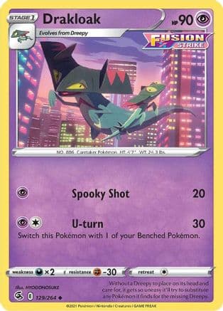 Drakloak — SWSH08: Fusion Strike Pokémon TCG card by cochi8i