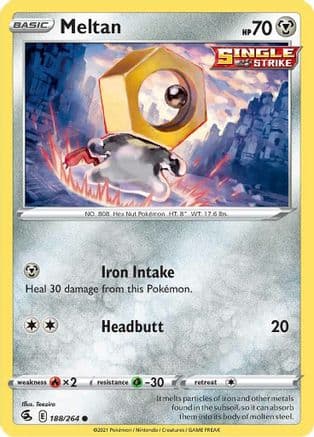 Meltan — SWSH08: Fusion Strike Pokémon TCG card by Teeziro