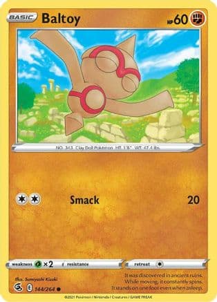 Baltoy — SWSH08: Fusion Strike Pokémon TCG card by Sumiyoshi Kizuki