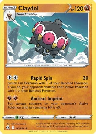 Claydol — SWSH08: Fusion Strike Pokémon TCG card by Akira Komayama