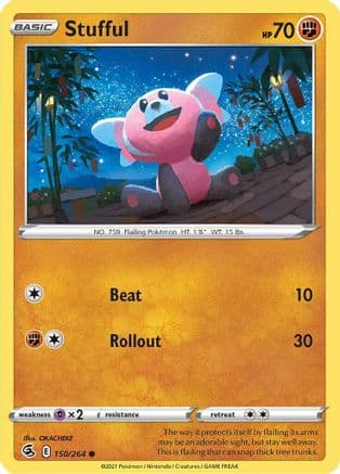 Stufful — SWSH08: Fusion Strike Pokémon TCG card by OKACHEKE