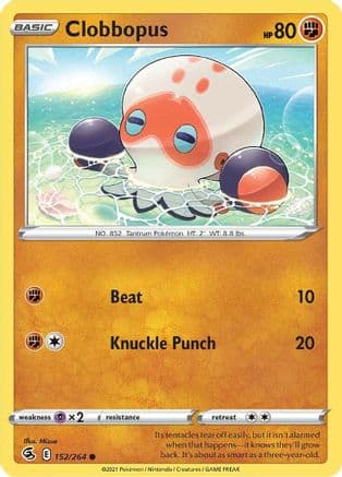 Clobbopus — SWSH08: Fusion Strike Pokémon TCG card by Mizue