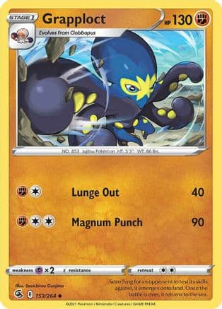 Grapploct — SWSH08: Fusion Strike Pokémon TCG card by Souichirou Gunjima