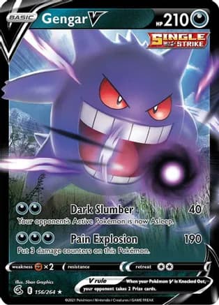 Gengar V — SWSH08: Fusion Strike Pokémon TCG card by 5ban Graphics