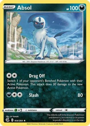 Absol — SWSH08: Fusion Strike Pokémon TCG card by Eri Yamaki