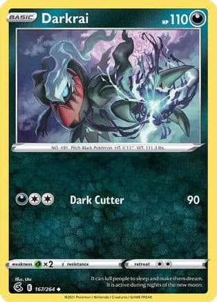 Darkrai — SWSH08: Fusion Strike Pokémon TCG card by Megumi Mizutani