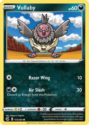 Vullaby — SWSH08: Fusion Strike Pokémon TCG card by Shigenori Negishi