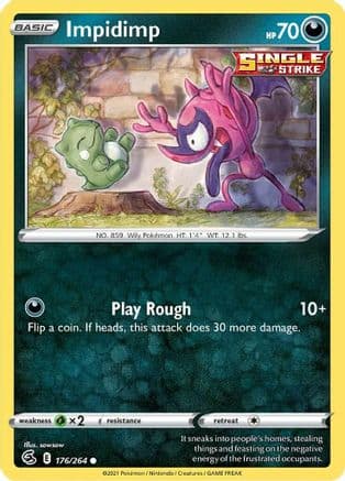 Impidimp — SWSH08: Fusion Strike Pokémon TCG card by sowsow