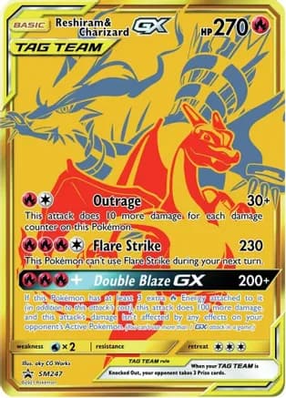 Reshiram & Charizard GX - SM247 — SM Promos