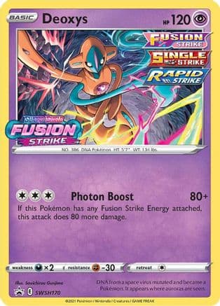 Deoxys - SWSH170 (Prerelease) — SWSH: Sword & Shield Promo Cards