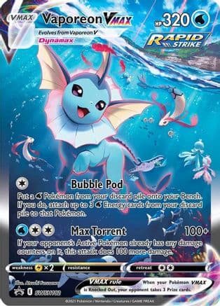 Vaporeon VMAX - SWSH182 — SWSH: Sword & Shield Promo Cards Pokémon TCG card by 5ban Graphics