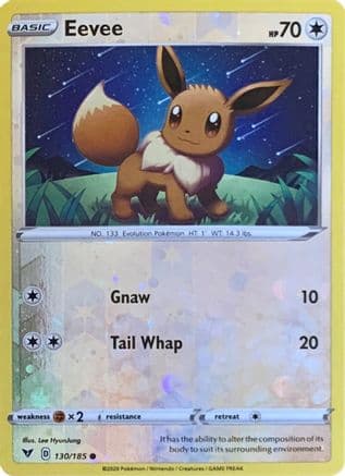 Eevee - 130/185 (Reverse Cosmos Holo) — Miscellaneous Cards & Products