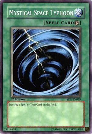 Mystical Space Typhoon — Structure Deck: Lord of the Storm Yu-Gi-Oh! card by KAZUKI TAKAHASHI
